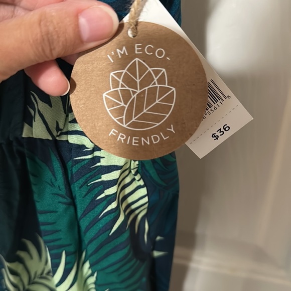 dip Eco-Friendly tropical print jumpsuit NWT - Picture 4 of 7